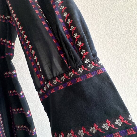 Sandro Sibel Floral Jacquard Mini Dress Lace Mock Neck Metallic Size 1 Small - Picture 8 of 15